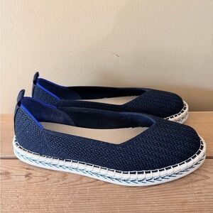 Rothy's Black Flats with White Sole